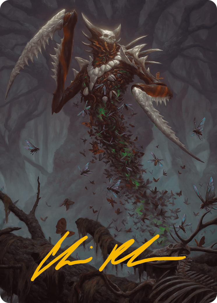 Grist, the Plague Swarm Art Card (Gold-Stamped Signature) [Modern Horizons 3 Art Series] | Good Games Morley