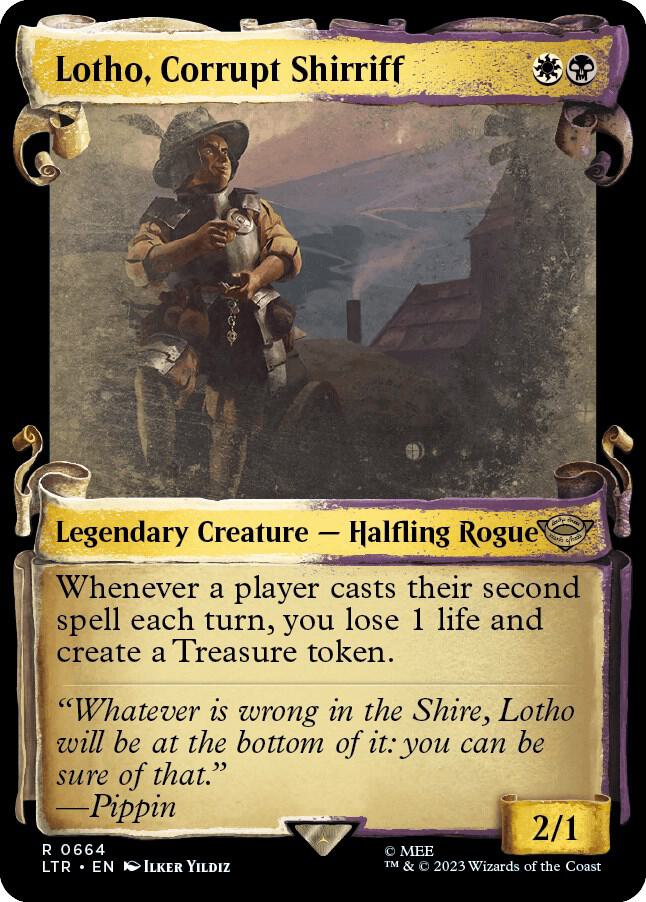 Lotho, Corrupt Shirriff 664 (Universes Beyond: The Lord of the Rings: Tales of Middle-earth)  - Showcase Scroll | Good Games Morley