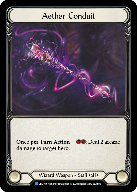 Aether Conduit [CRU160] (Crucible of War)  1st Edition Cold Foil | Good Games Morley