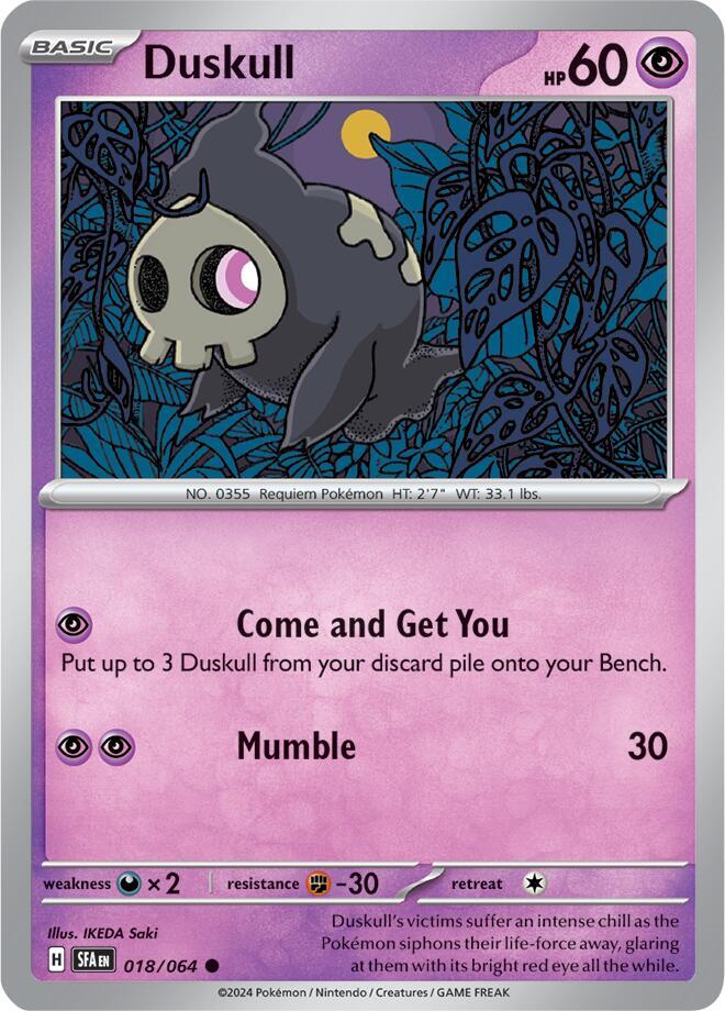 Duskull 018/064 (SV: Shrouded Fable)  | Good Games Morley