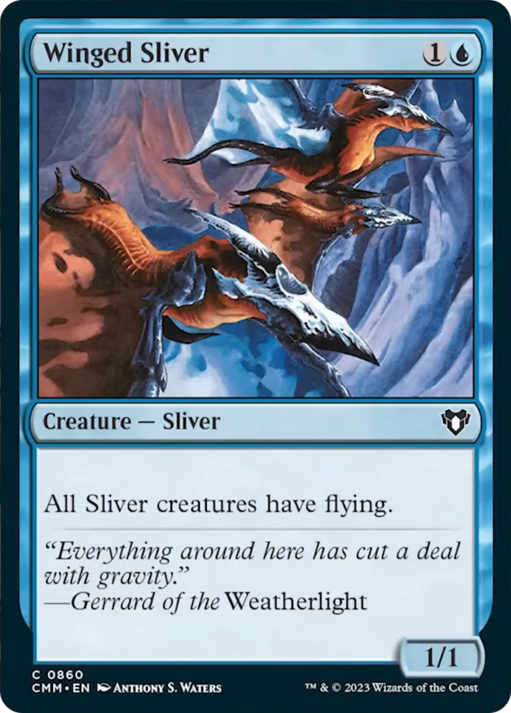 Winged Sliver [Commander Masters] | Good Games Morley