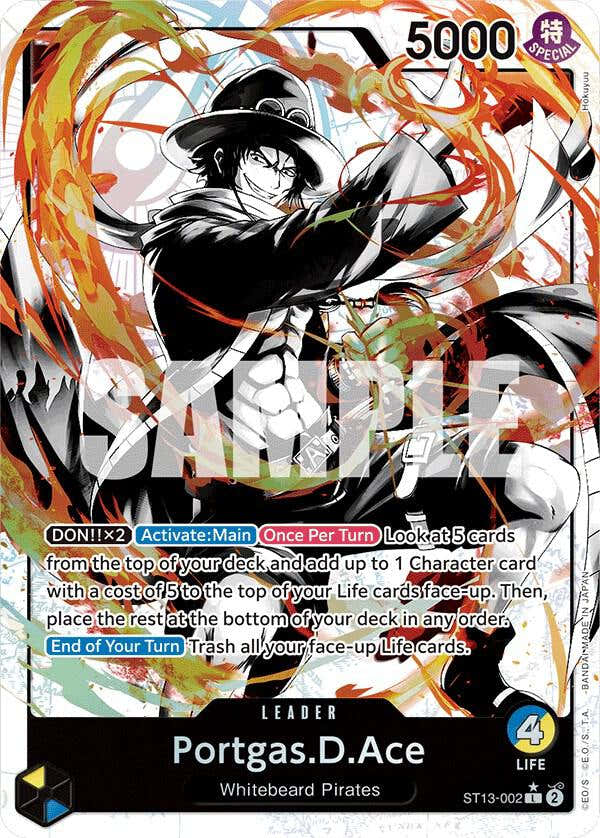 Portgas.D.Ace ST13-002 (Ultra Deck: The Three Brothers)  - Parallel Foil | Good Games Morley