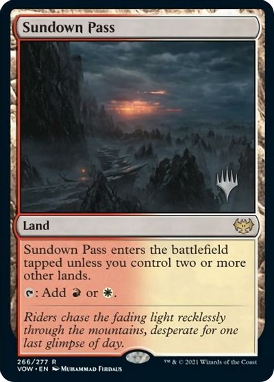 Sundown Pass (Promo Pack) [Innistrad: Crimson Vow Promos] | Good Games Morley