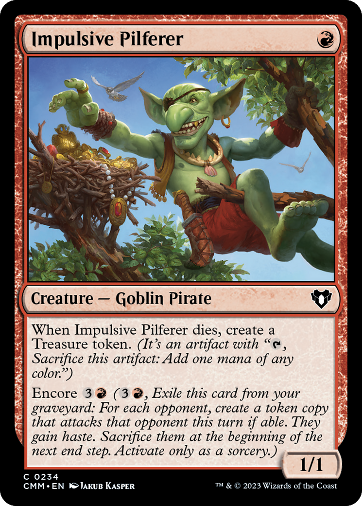 Impulsive Pilferer [Commander Masters] | Good Games Morley