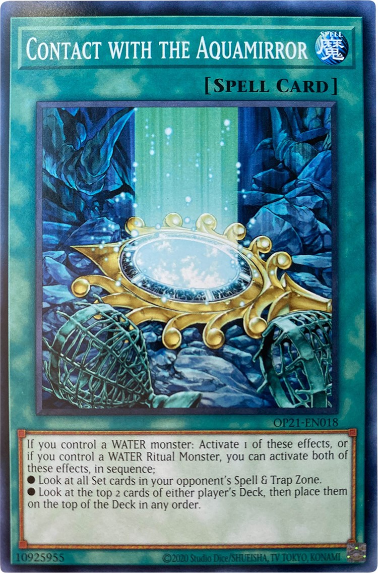 Contact with the Aquamirror [OP21-EN018] Common | Good Games Morley