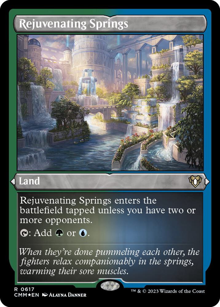 Rejuvenating Springs 617/451 (Commander Masters)  - Etched Foil | Good Games Morley