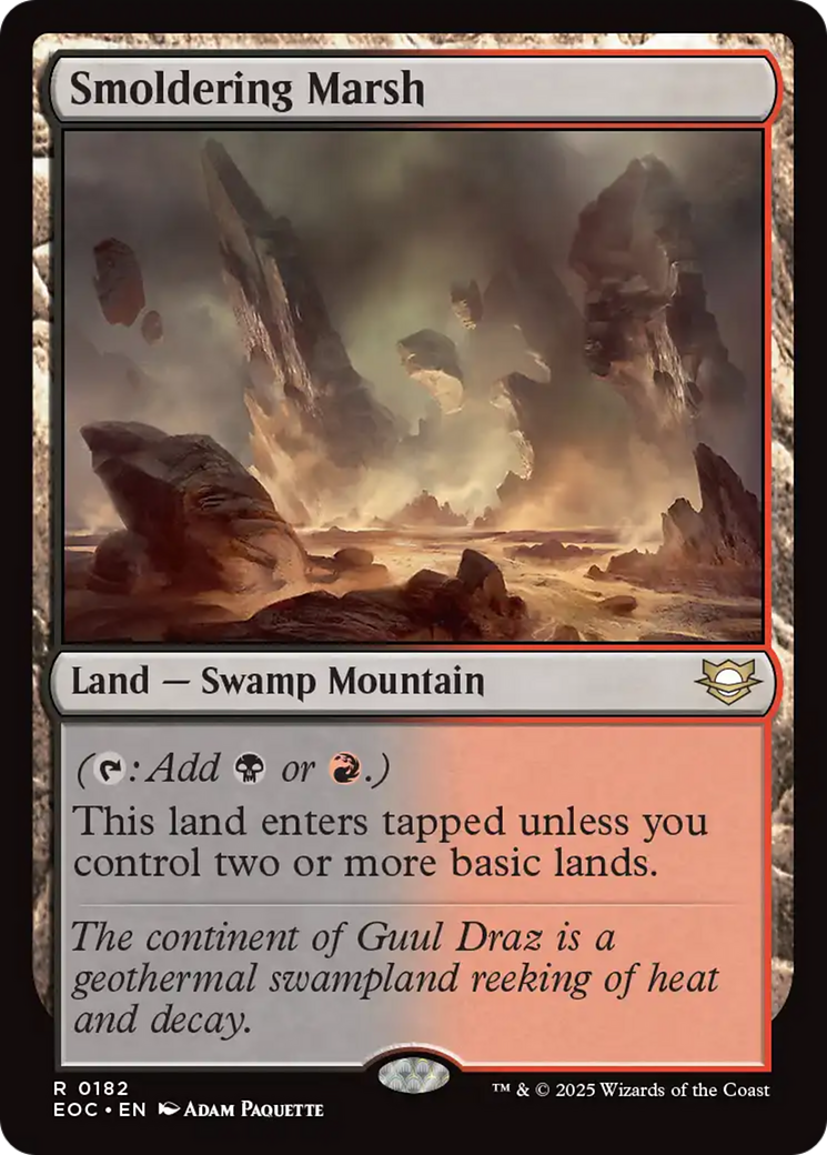 Smoldering Marsh [Edge of Eternities Commander] | Good Games Morley