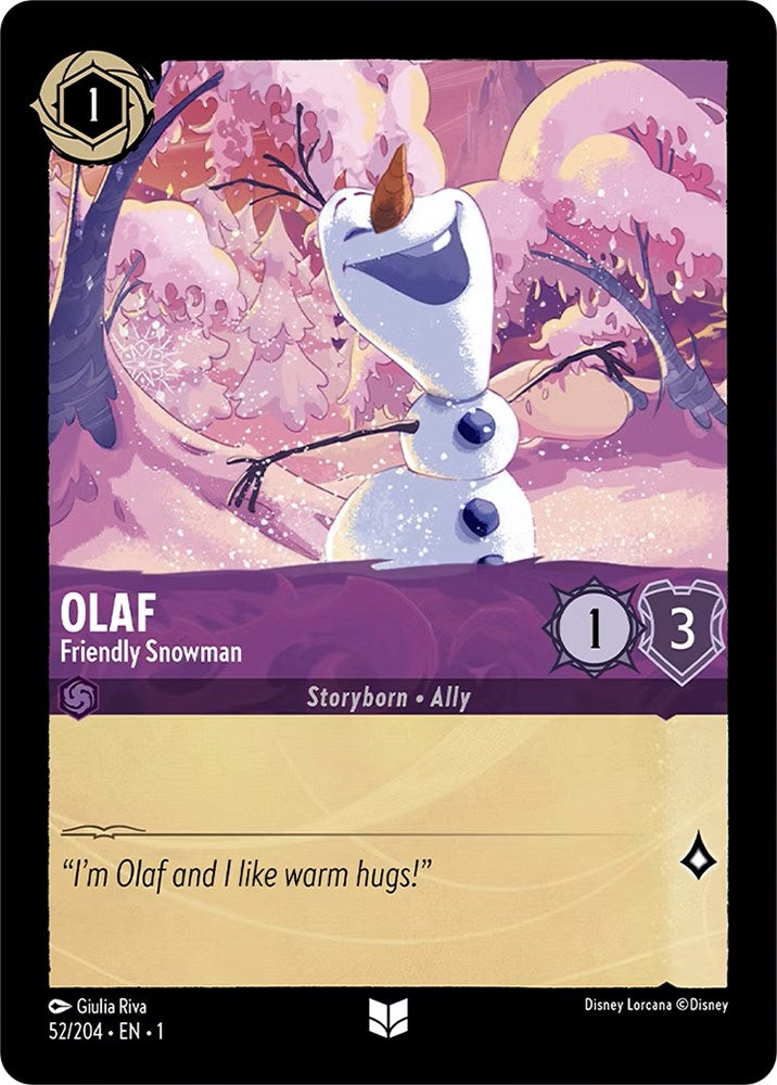 Olaf - Friendly Snowman (52/204) [The First Chapter] | Good Games Morley
