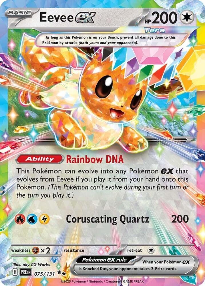 Eevee ex (075/131) [Scarlet & Violet: Prismatic Evolutions] | Good Games Morley