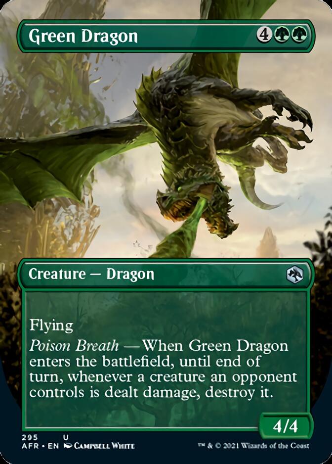 Green Dragon (Borderless Alternate Art) [Dungeons & Dragons: Adventures in the Forgotten Realms] | Good Games Morley