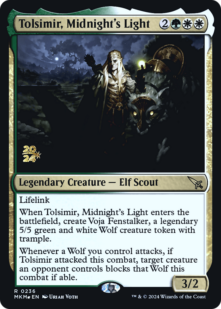 Tolsimir, Midnight's Light [Murders at Karlov Manor Prerelease Promos] | Good Games Morley