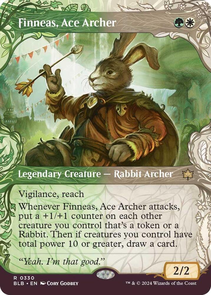 Finneas, Ace Archer 330 (Bloomburrow)  - Showcase Foil | Good Games Morley