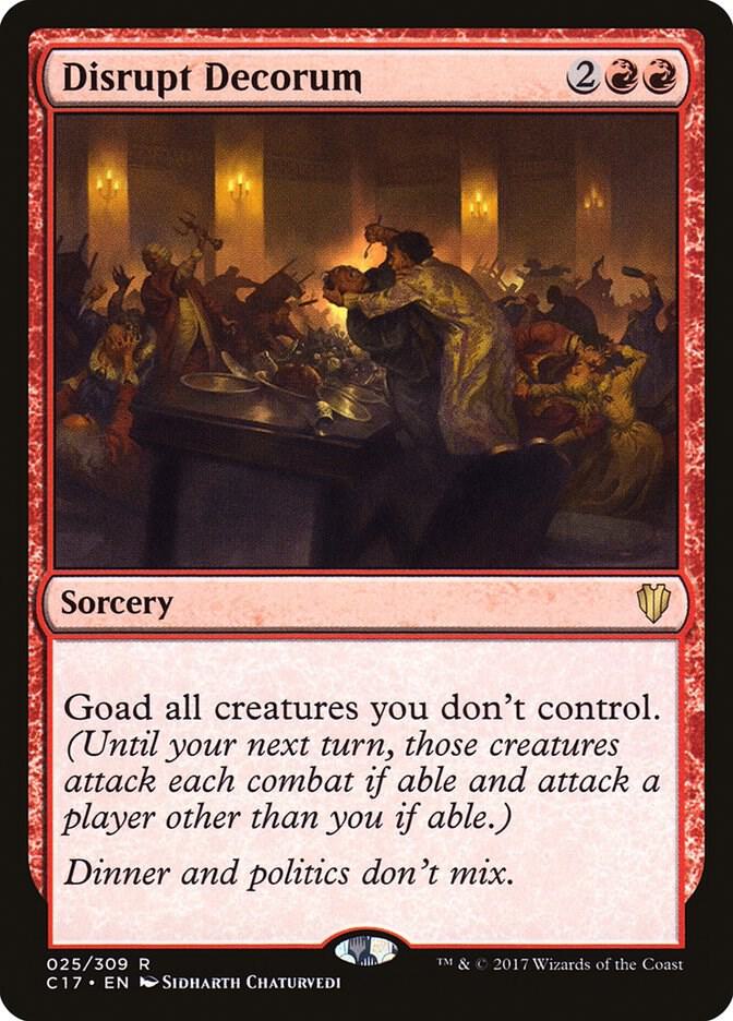 Disrupt Decorum 25/309 (Commander 2017)  | Good Games Morley