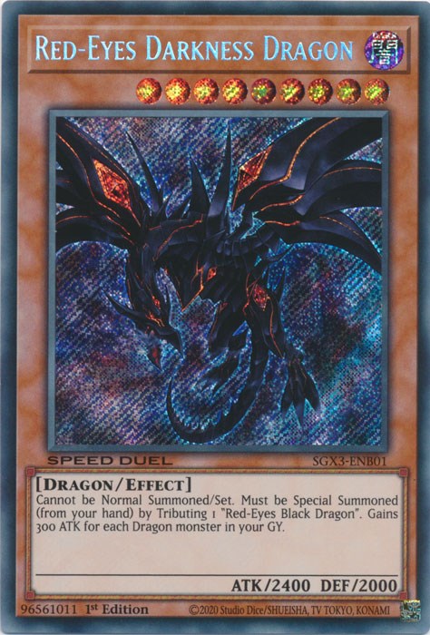 Red-Eyes Darkness Dragon [SGX3-ENB01] Secret Rare | Good Games Morley