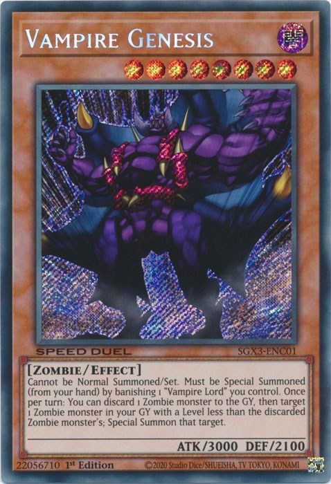 Vampire Genesis [SGX3-ENC01] Secret Rare | Good Games Morley