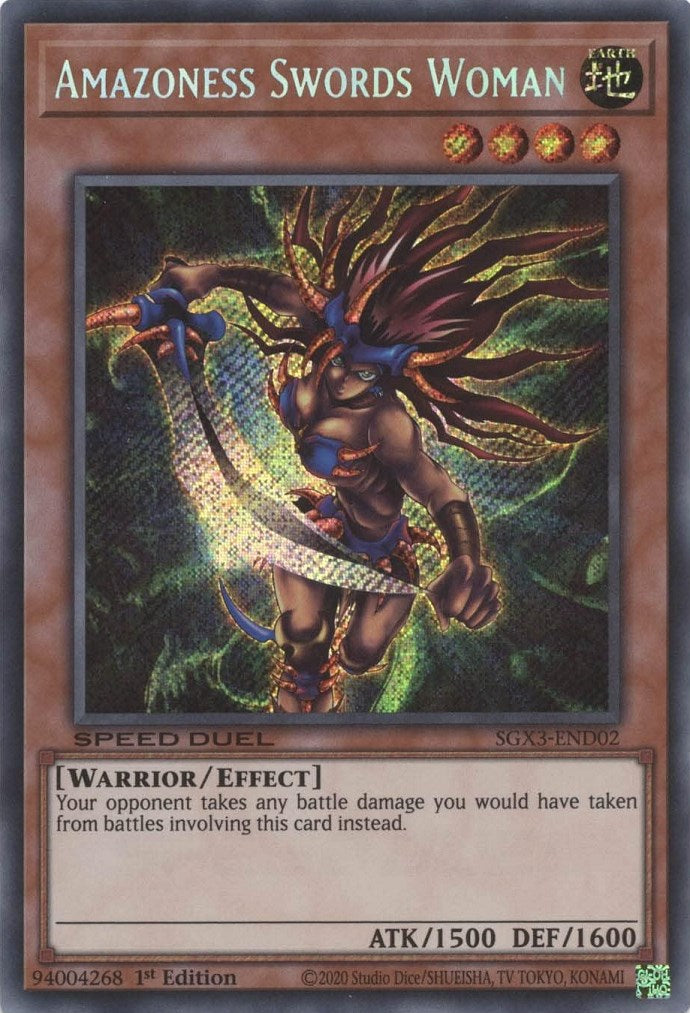 Amazoness Swords Woman [SGX3-END02] Secret Rare | Good Games Morley