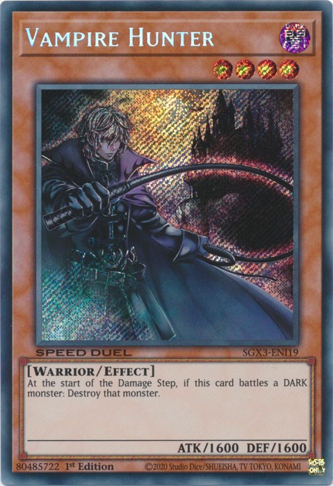Vampire Hunter [SGX3-ENI19] Secret Rare | Good Games Morley