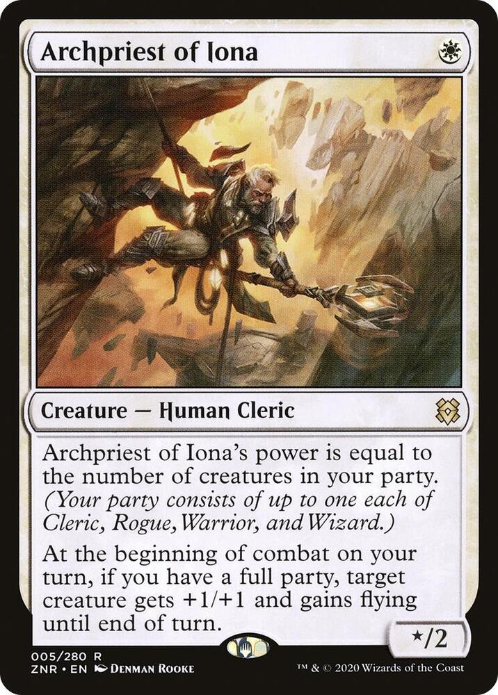 Archpriest of Iona 5/280 (Zendikar Rising)  - Foil | Good Games Morley