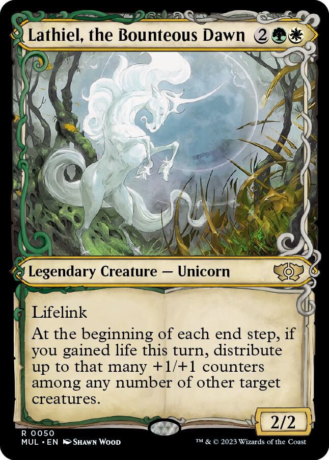Lathiel, the Bounteous Dawn 50/65 (March of the Machine: Multiverse Legends)  - Showcase Foil | Good Games Morley