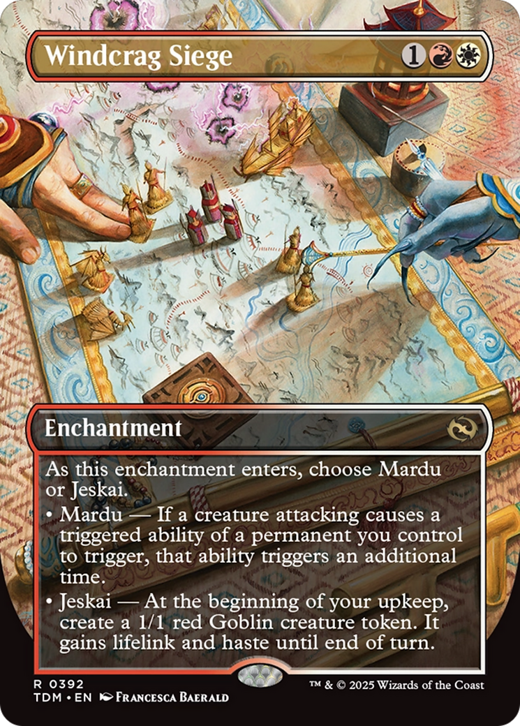 Windcrag Siege (Borderless) [Tarkir: Dragonstorm] | Good Games Morley