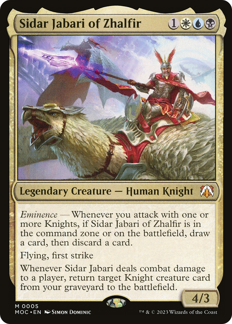 Sidar Jabari of Zhalfir [March of the Machine Commander] | Good Games Morley