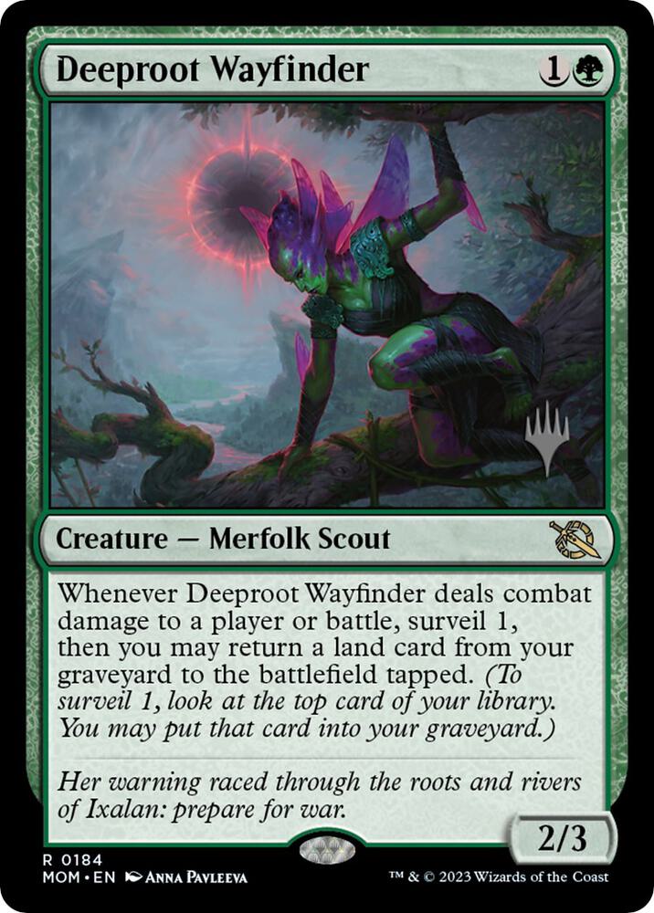 Deeproot Wayfinder 184p/162 (Promo Pack: March of the Machine)  - Foil | Good Games Morley