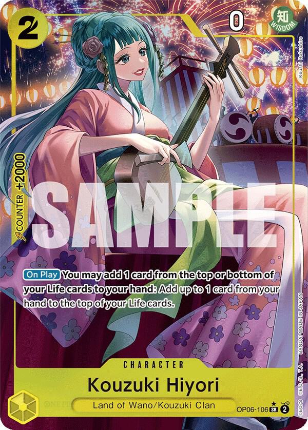 Kouzuki Hiyori OP06-106 (Wings of the Captain)  - Alternate Art Foil | Good Games Morley