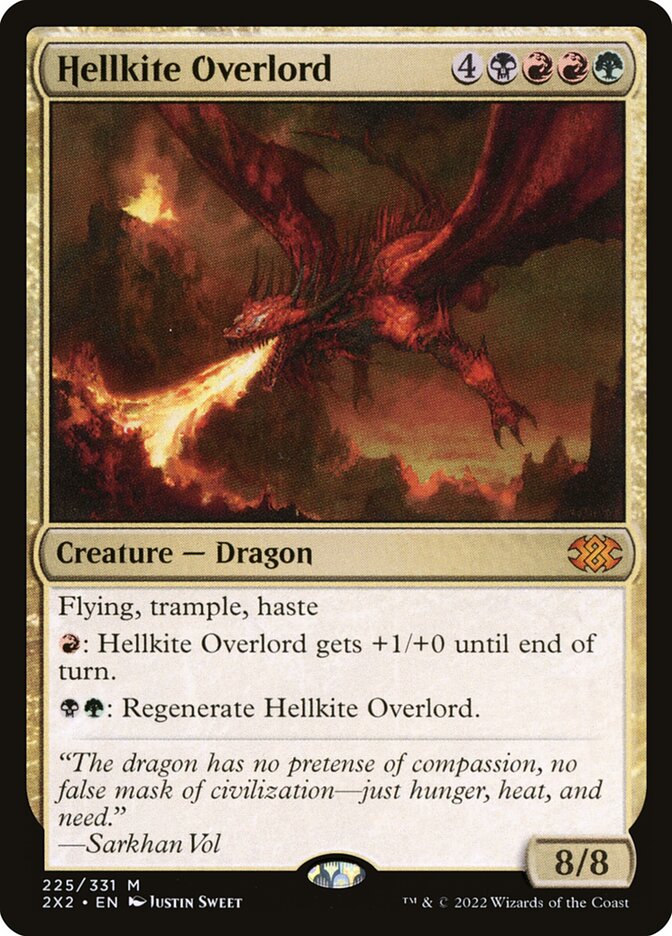 Hellkite Overlord 225 (Double Masters 2022)  - Foil | Good Games Morley