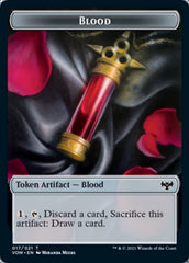 Blood // Vampire (016) Double-Sided Token [Innistrad: Crimson Vow Tokens] | Good Games Morley