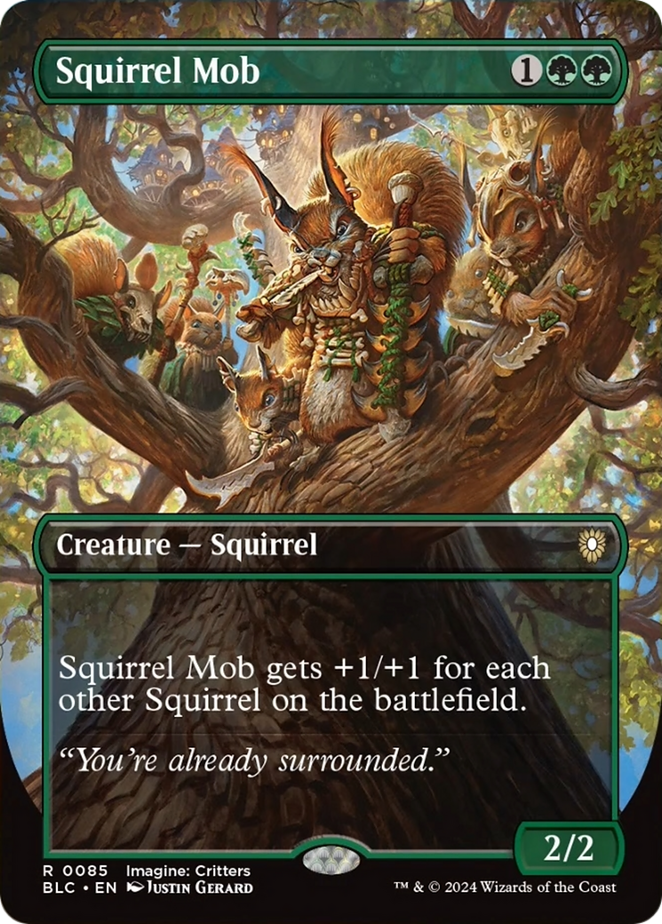 Squirrel Mob (Borderless) [Bloomburrow Commander] | Good Games Morley