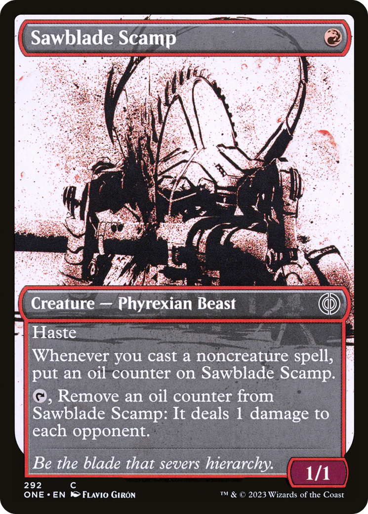 Sawblade Scamp (Showcase Ichor) [Phyrexia: All Will Be One] | Good Games Morley