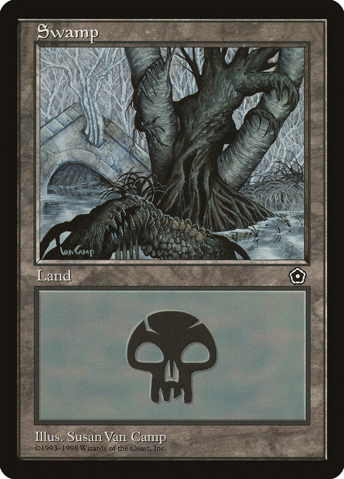 Swamp (White Signature on Left) [Portal Second Age] | Good Games Morley