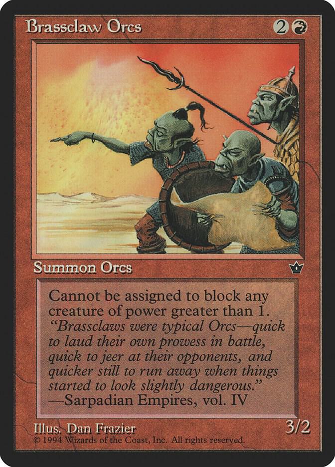 Brassclaw Orcs 49b/187 (Fallen Empires)  | Good Games Morley