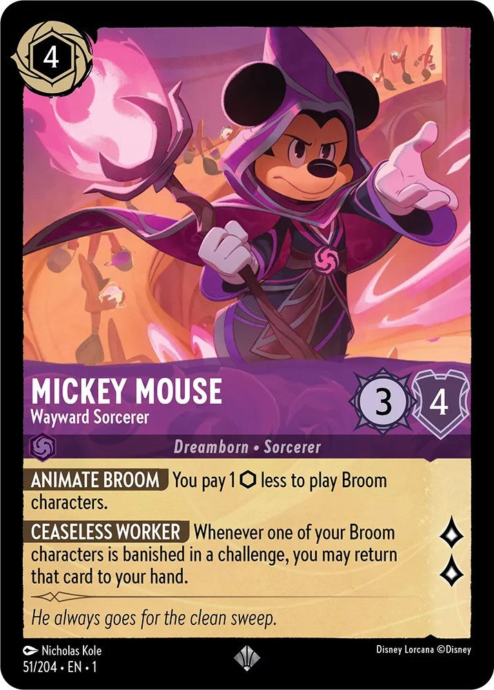 Mickey Mouse - Wayward Sorcerer (51/204) [The First Chapter] | Good Games Morley