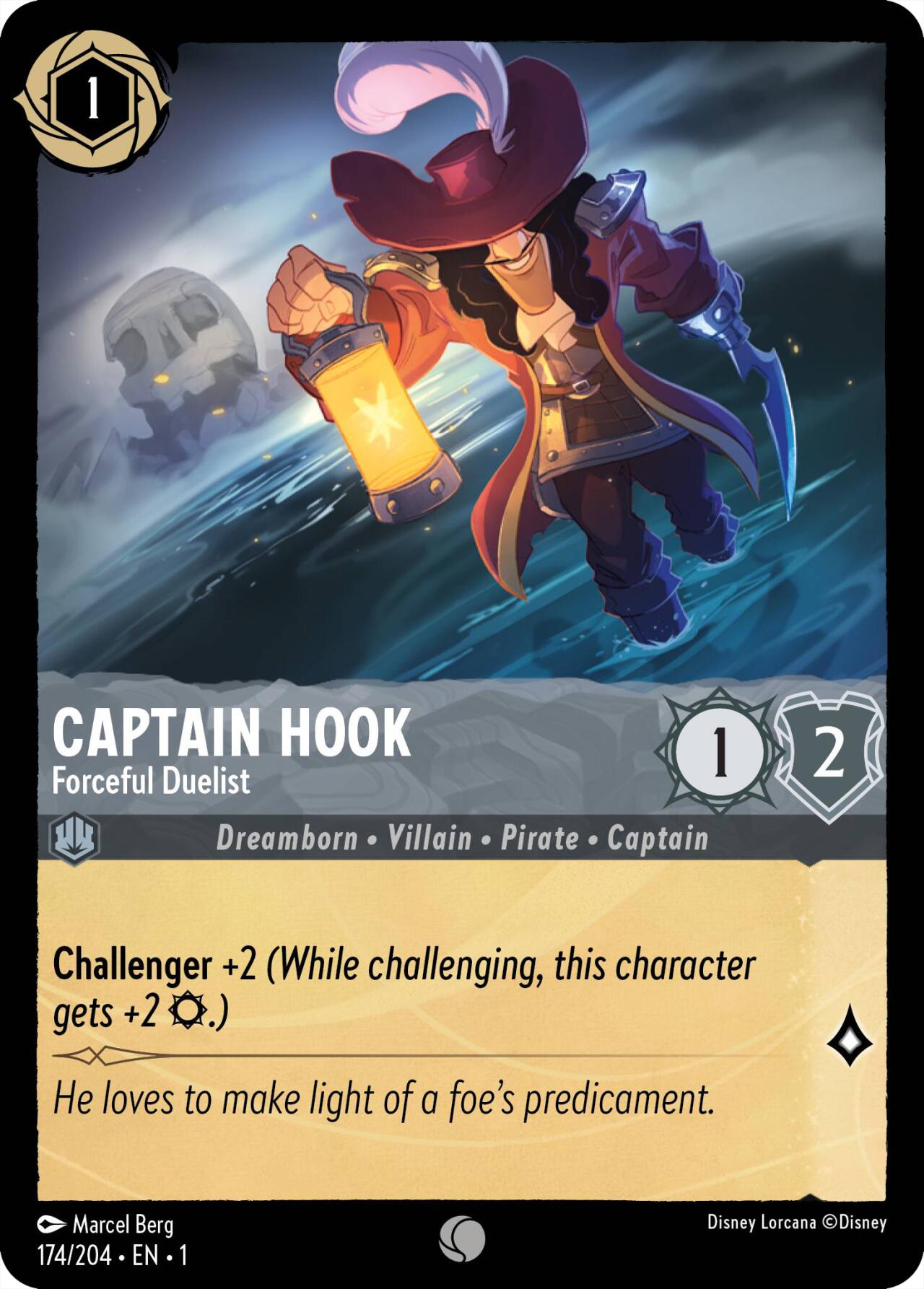 Captain Hook - Forceful Duelist (174/204) [The First Chapter] | Good Games Morley