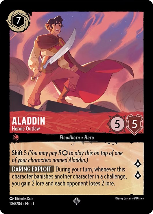 Aladdin - Heroic Outlaw (104/204) [The First Chapter] | Good Games Morley