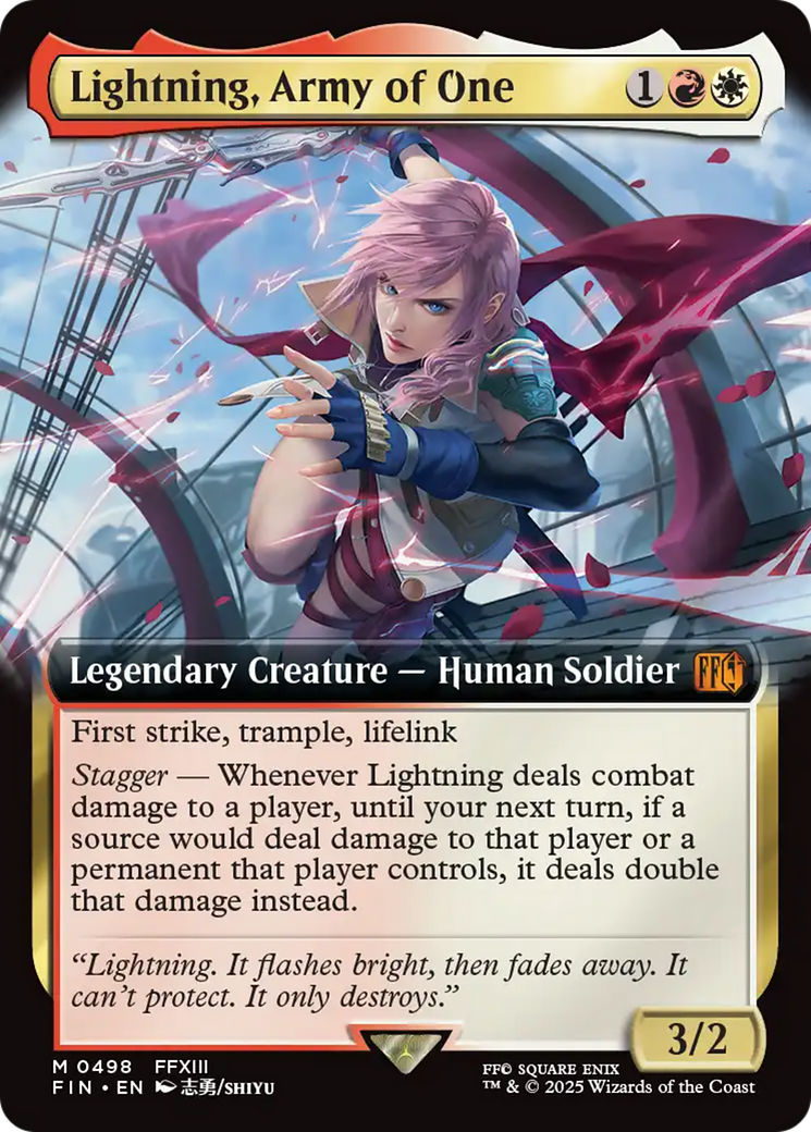 Lightning, Army of One (Extended Art) [FINAL FANTASY] | Good Games Morley