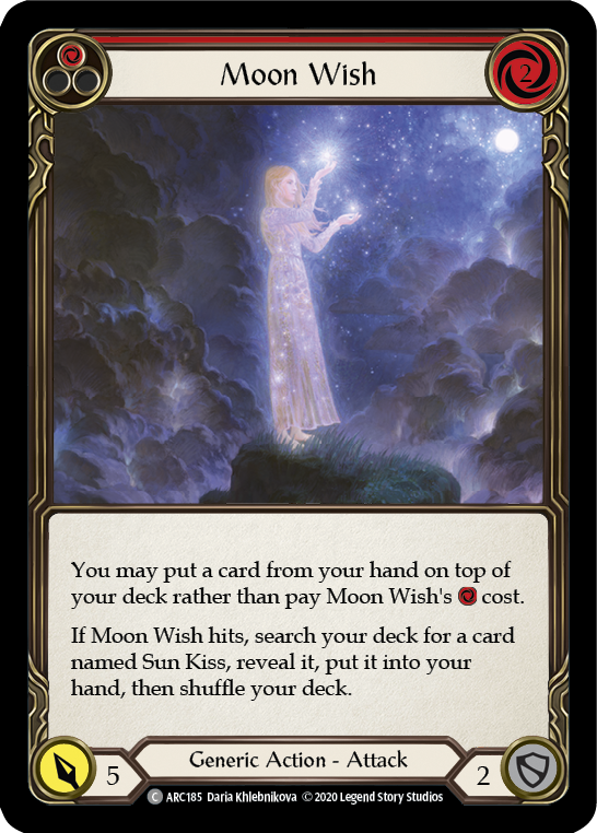 Moon Wish (Red) [U-ARC185] (Arcane Rising Unlimited)  Unlimited Rainbow Foil | Good Games Morley