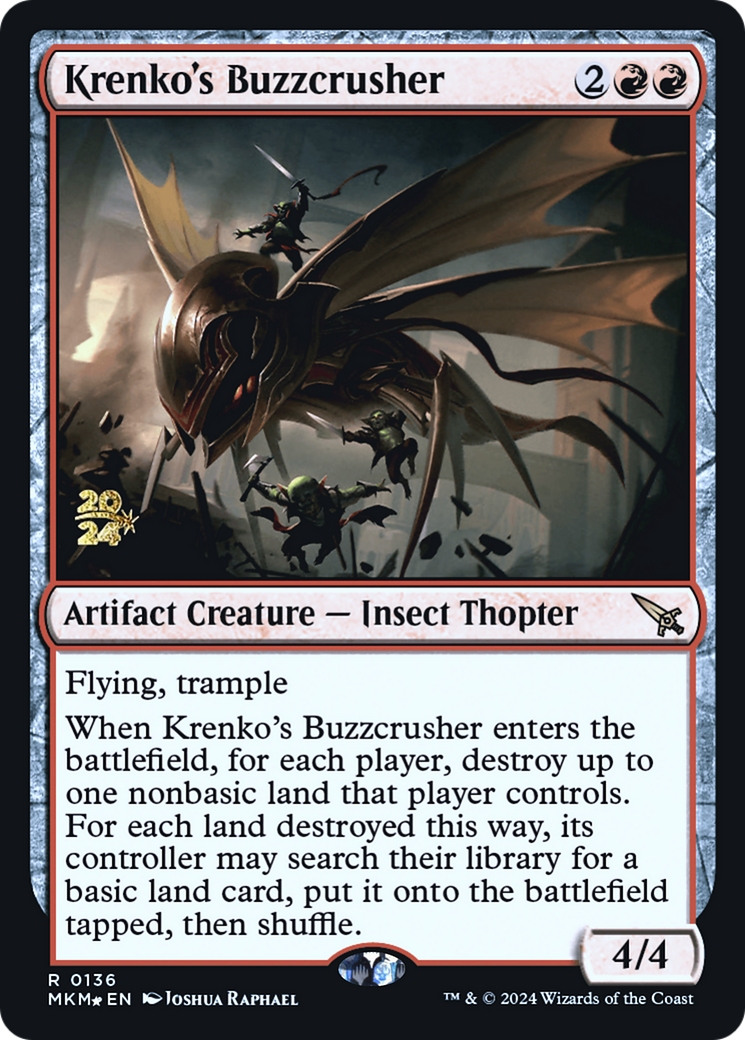 Krenko's Buzzcrusher [Murders at Karlov Manor Prerelease Promos] | Good Games Morley