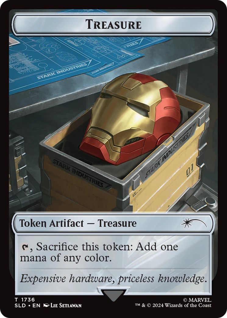 Treasure Token (1736) (Rainbow Foil) [Secret Lair Drop Series] | Good Games Morley