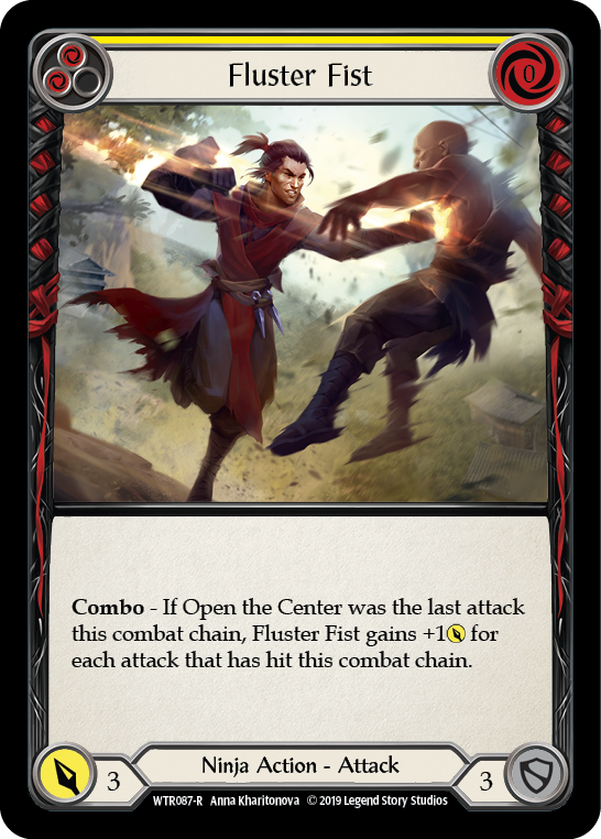 Fluster Fist (Yellow) [WTR087-R] (Welcome to Rathe)  Alpha Print Normal | Good Games Morley