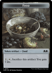 Knight // Food (0013) Double-Sided Token [Wilds of Eldraine Tokens] | Good Games Morley