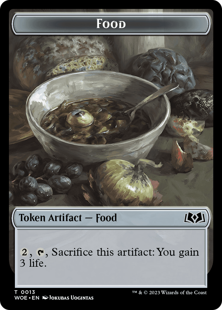 Treasure // Food (0013) Double-Sided Token [Wilds of Eldraine Tokens] | Good Games Morley
