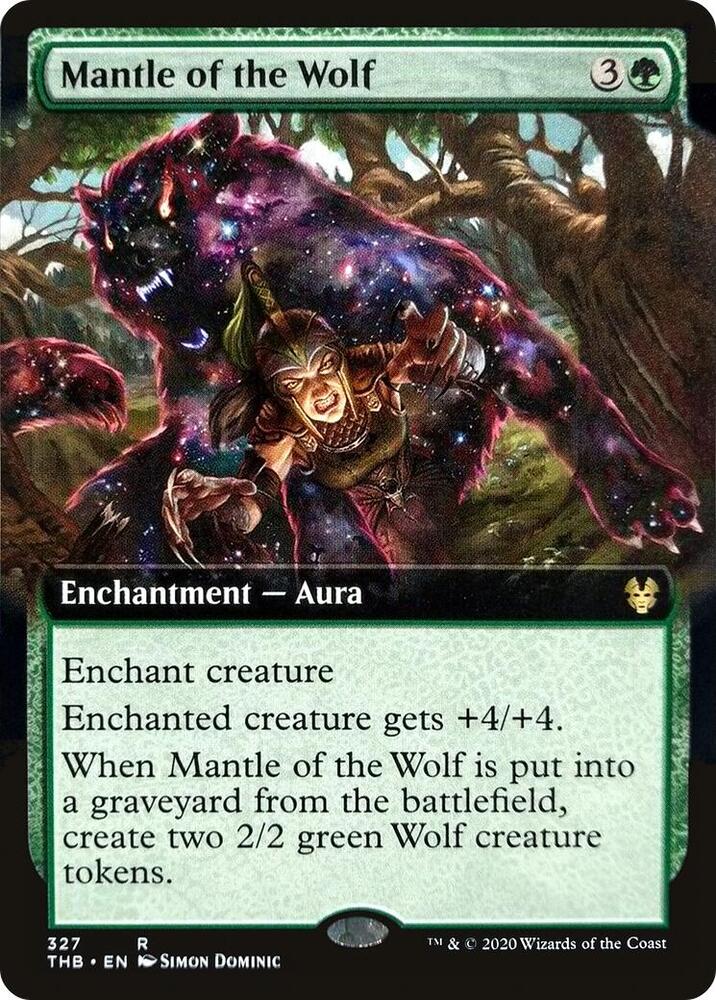 Mantle of the Wolf 327/254 (Theros Beyond Death)  - Extended Art Foil | Good Games Morley