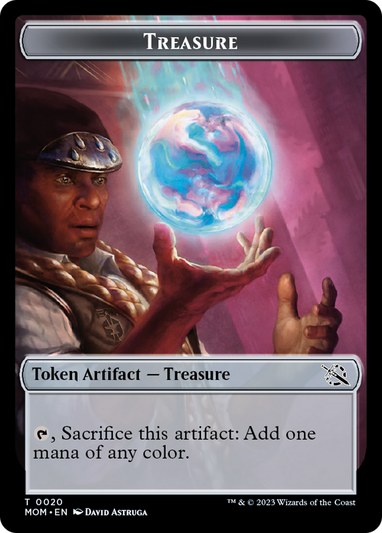 Treasure (20) // Vampire Double-Sided Token [March of the Machine Tokens] | Good Games Morley