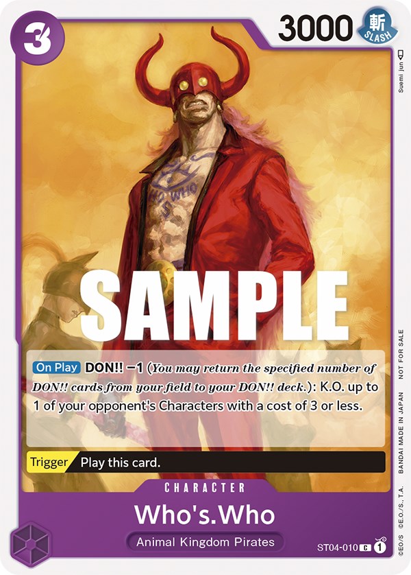 Who's.Who (Tournament Pack Vol. 3) [Participant] [One Piece Promotion Cards] | Good Games Morley
