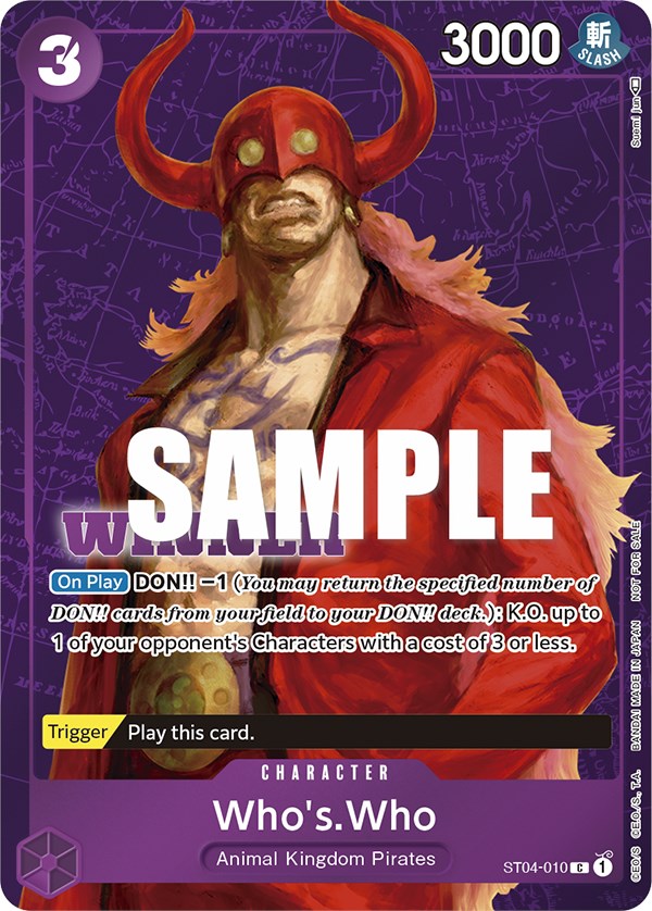 Who's.Who (Tournament Pack Vol. 3) [Winner] [One Piece Promotion Cards] | Good Games Morley