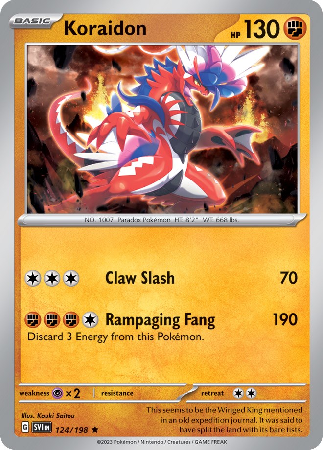 Koraidon (124/198) (Theme Deck Exclusive) [Scarlet & Violet: Black Star Promos] | Good Games Morley