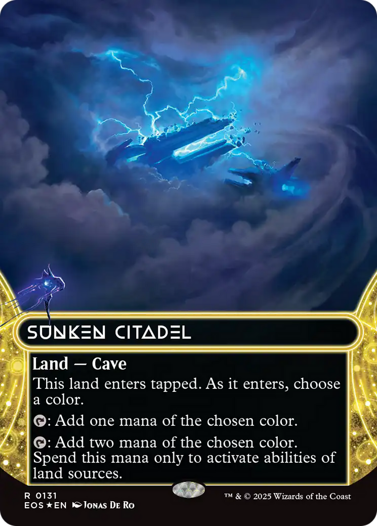 Sunken Citadel (0131) (Borderless) (Galaxy Foil) [Edge of Eternities: Stellar Sights] | Good Games Morley