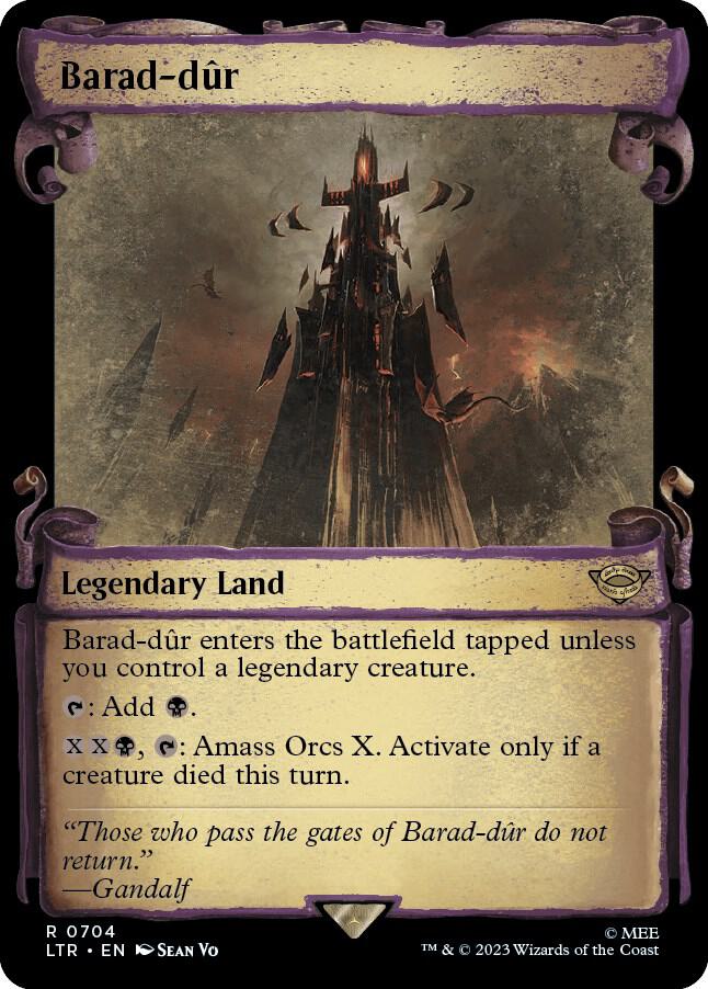 Barad-dûr 704 (Universes Beyond: The Lord of the Rings: Tales of Middle-earth)  - Showcase Scroll Foil | Good Games Morley